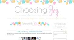 Desktop Screenshot of choosing-joy.com