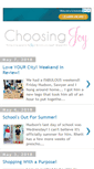 Mobile Screenshot of choosing-joy.com